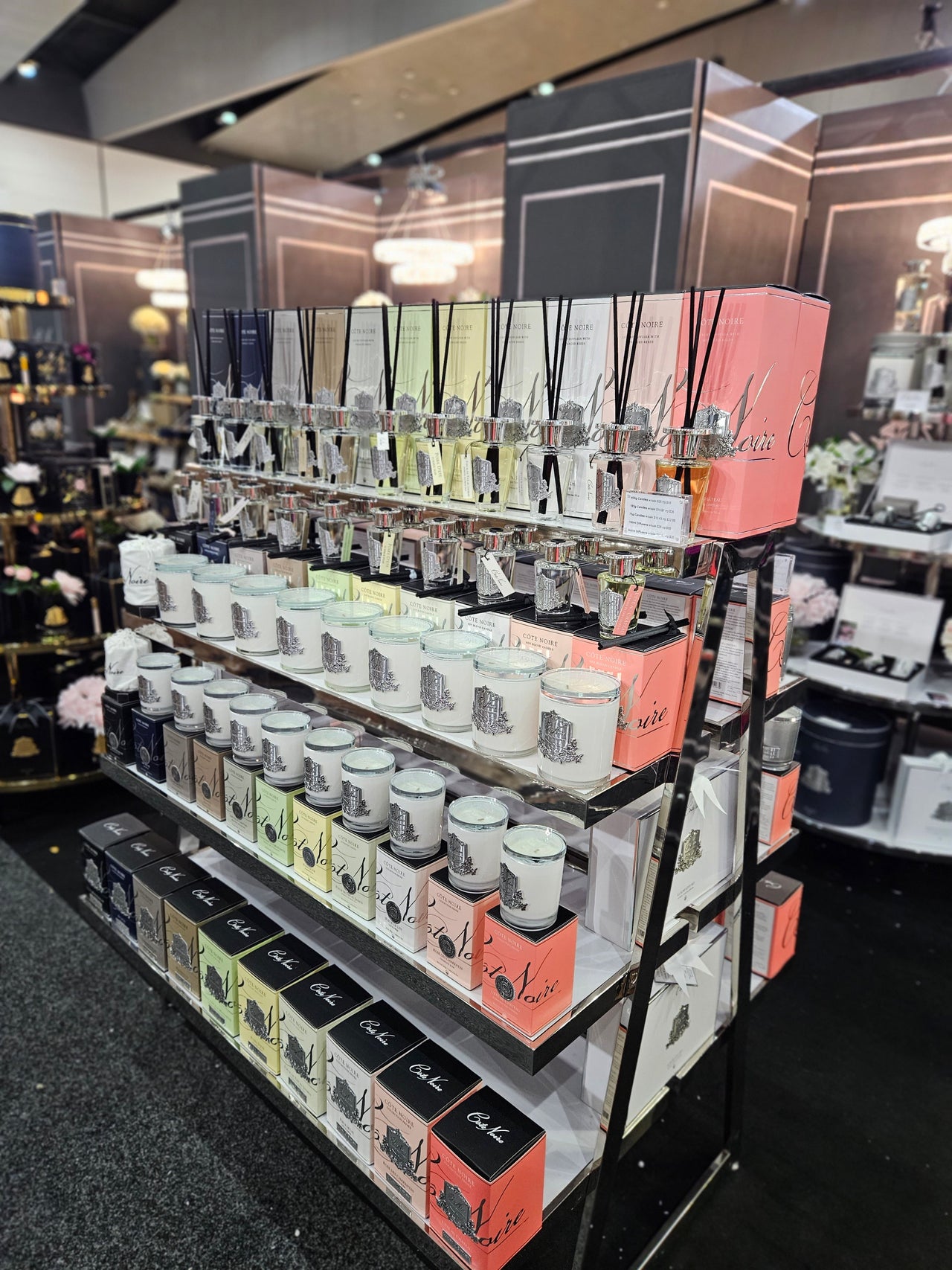 ** CLEARANCE ** Côte Noire 150ml Diffuser - Silver Badge - Jasmine Flower Tea - GMDS15020