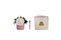 ** CLEARANCE ** Cote Noire Perfumed Natural Touch Tea Roses - French Pink in Pastel Pink Vase - LS43