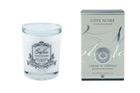 ** CLEARANCE ** Cote Noire 185g Candle - White Vessel with Silver Badge - Winter in the Chateau