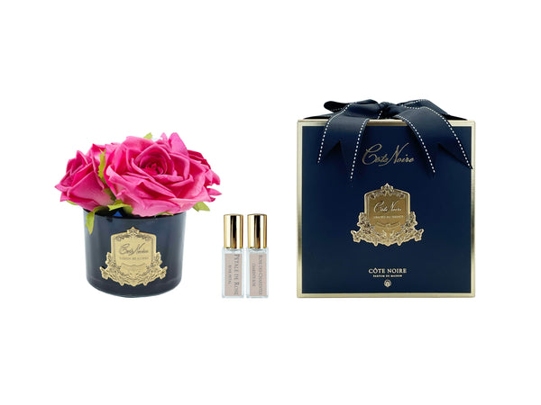 Cote Noire Perfumed Natural Touch 5 Roses - Black - Magenta - GMRB67