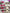 Cote Noire Herringbone Flower - Rose Buds - Clear - Magenta - HCF27