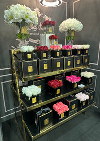 Cote Noire Versailles Lilies & Roses Bouquet - Gold & Ivory White - VLR11