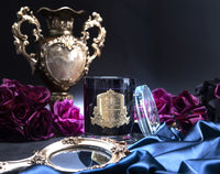 Cote Noire 450g Candle - Dark Vessel with Gold Badge - Eau De Vie