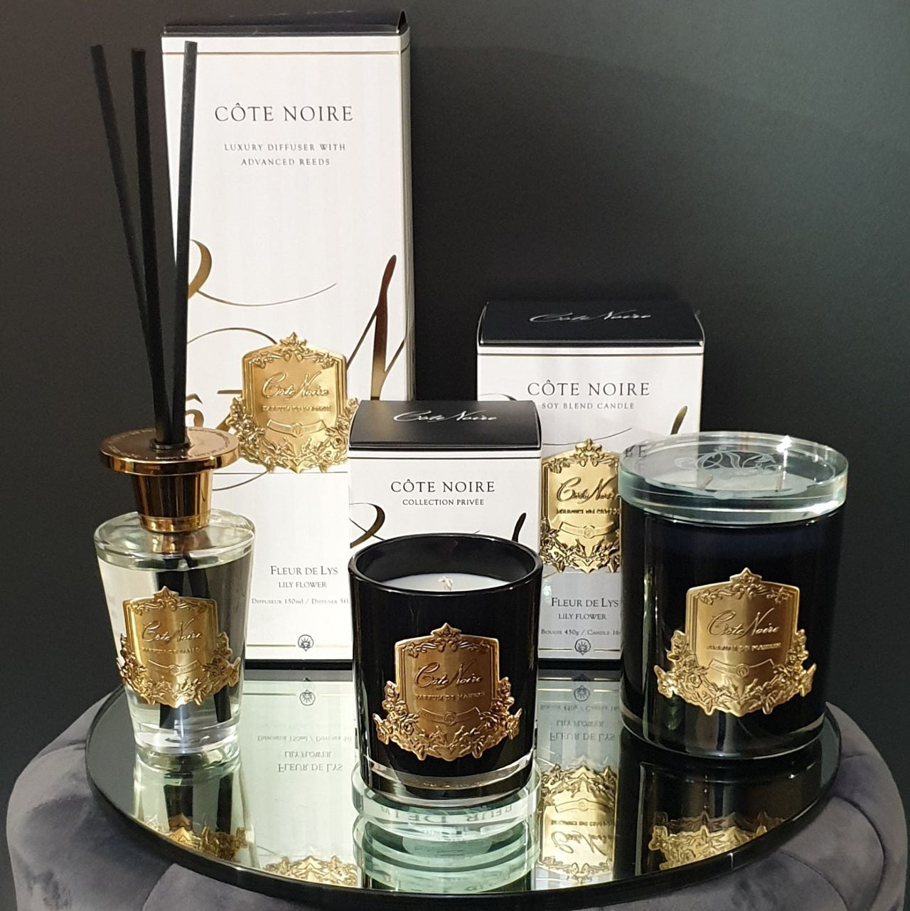CRYSTAL GLASS STAND / BASE / COASTER - MEDIUM 7.9cm