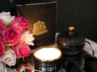 Cote Noire Round Art Deco Candle - Black & Gold - Queen of the night - GML30004