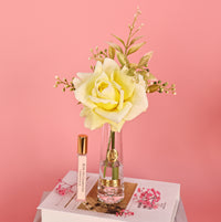 ** NEW ** Summer Rose Yellow - Gold Badge - SRG08