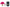 Cote Noire Premium Bouquet - Magenta Rose Buds - Clear - Gold Badge - GRB07