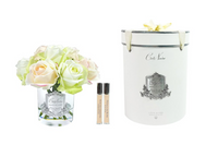 Cote Noire Premium Rose Bud Bouquet - Spring Blush - Clear - Silver Badge - GRB09