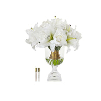 Cote Noire Versailles Lilies & Roses Bouquet - Gold & Ivory White - VLR11