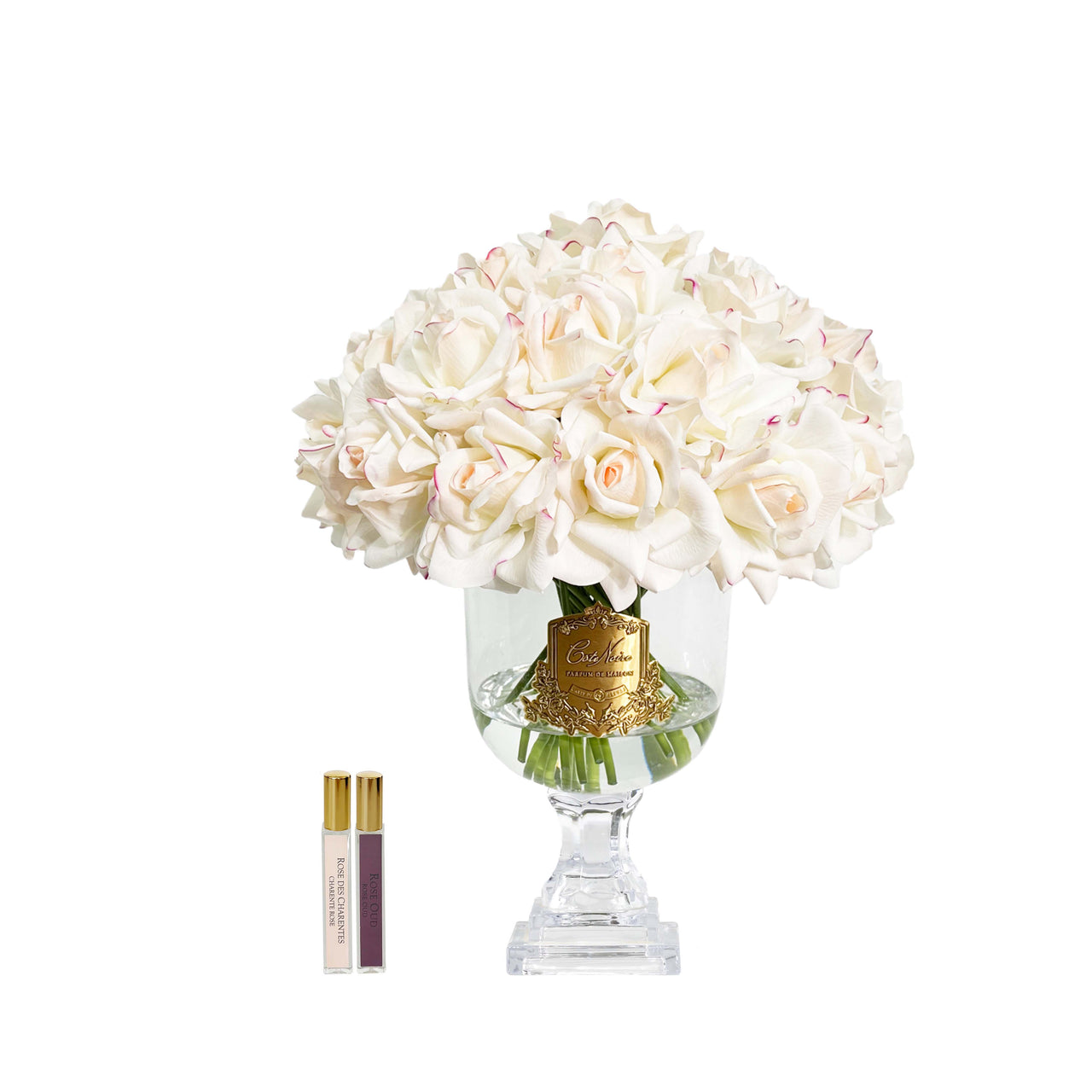 Cote Noire Versailles French Rose Bouquet - Pink Blush with Gold Badge - VRB02