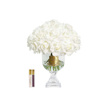 Cote Noire Versailles French Rose Bouquet - White with Gold Badge - VRB11