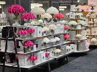 Cote Noire Herringbone Flower - French Roses Mixed Pink - LS27