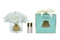 Cote Noire Perfumed Natural Touch 5 Roses LTD - Clear - White & Gold Badge - Jade Tiffany Box - GMR92