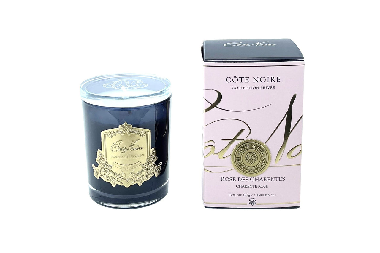 Cote Noire 185g - Dark Vessel with Gold Badge - Charente Rose