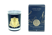 Cote Noire 185g Candle - Dark Vessel with Gold Badge - Eau De Vie