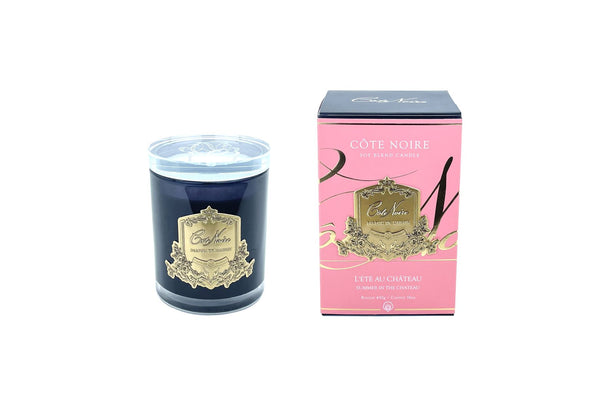 Crystal Glass Lid 450G Soy Blend Candle - Summer in the Chateau - Gold