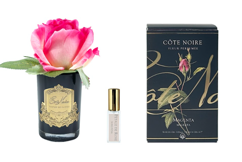 Cote Noire Perfumed Natural Touch Rose Bud - Black - Magenta - GMRB47