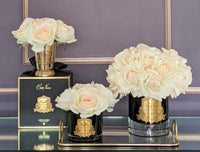 Cote Noire Luxury Grand Bouquet Dark Glass - Pink Plush - Gold Badge - LTWB02