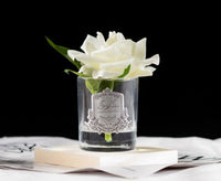 Côte Noire Perfumed Natural Touch Single Rose - Clear - White - GMR01