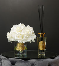 Grand 500ml Diffuser Set with Crystal Glass Base - Pink Champagne - Gold - LDG018