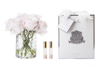 Cote Noire Herringbone Flower - Rose Buds - Clear - French Pink - HCF23