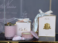 Cote Noire Art Deco Candle - Pink & Gold - Pink Champagne - GML45002