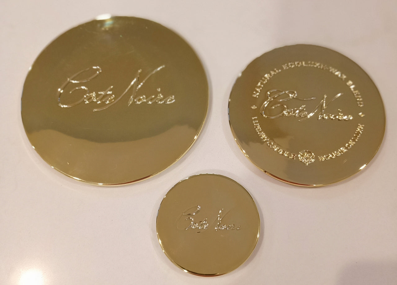 Set of 3 Golden Cote Noire Bases - Large - Medium - Small