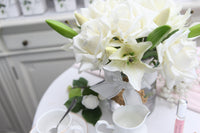 Cote Noire Luxury Lilies & Roses - White - Silver Badge - LRL01