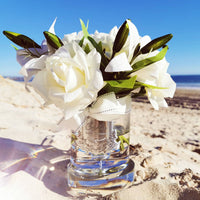 Cote Noire Luxury Lilies & Roses - White - Silver Badge - LRL01