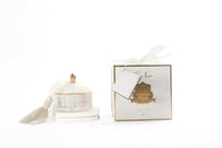 Cote Noire Art Deco Candle - White & Gold - Jasmine Flower Tea - GML45003