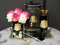 Cote Noire Art Deco Candle - Black & Gold - Queen of the Night - GML45004