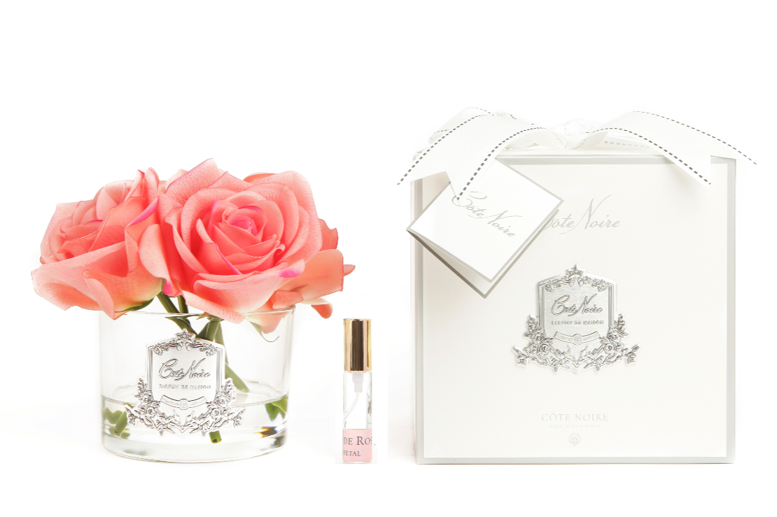 Côte Noire Perfumed Natural Touch 5 Roses - Clear - White Peach - GMR65
