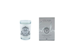 NEW WHITE VESSEL 75g Soy Blend Candle - Pink Champagne - Silver