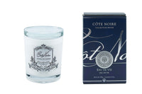 ** CLEARANCE ** Cote Noire 185g Candle - White Vessel with Silver Badge - Eau De Vie