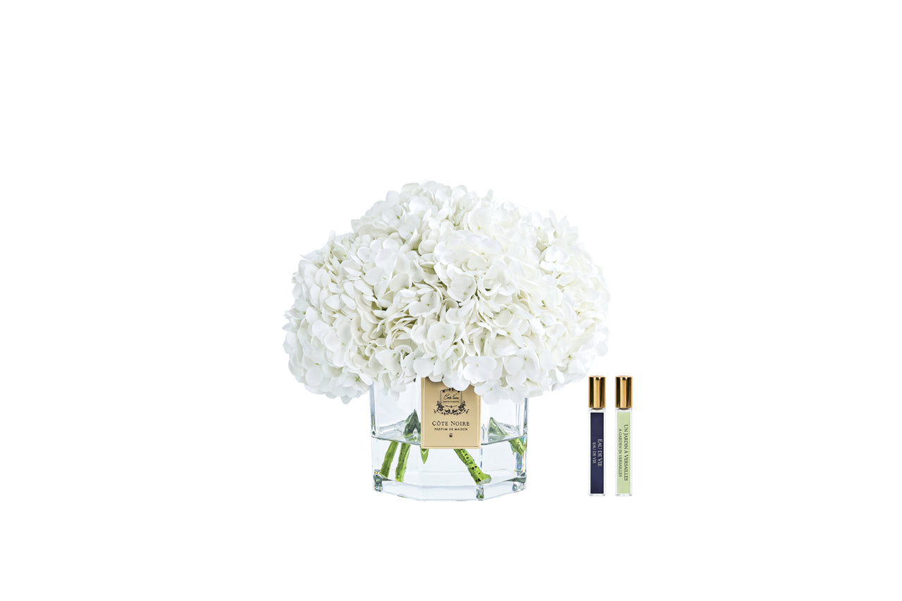 NEW - Cote Noire - Classic Hydrangea Bouquet - White - CHB01
