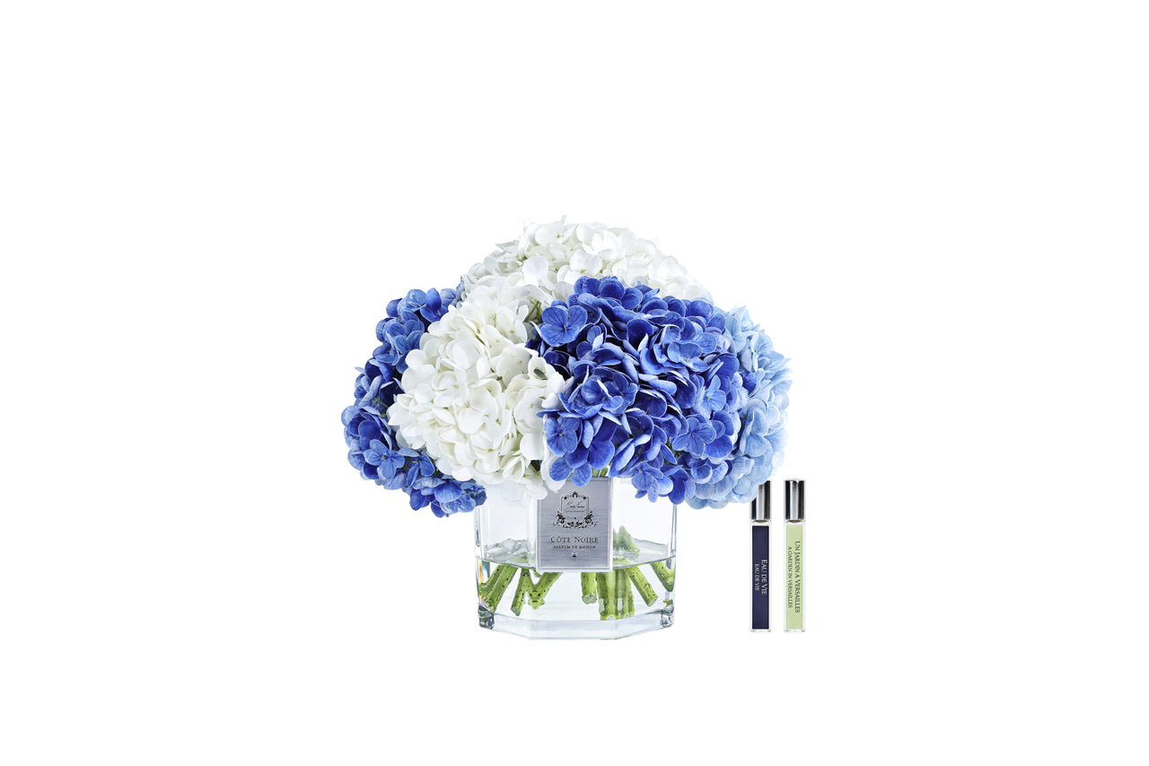 NEW - Cote Noire - Classic Hydrangea Bouquet - Blue - CHB05
