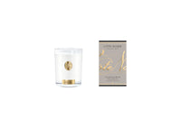 NEW Cote Noire Soy 185g Candle - White Vessel with Gold Badge - Pink Champagne - CWG18518