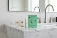 NEW Cote Noire Soy 185g Candle - White Vessel with Gold Badge -  Persian Lime - CWG18522