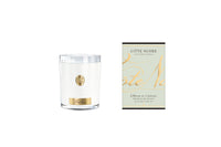 NEW - Cote Noire Soy Candle 450g - White Vessel with Gold Badge - Winter in the Chateau - CWG45053