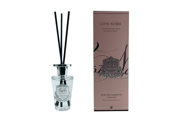 Cote Noire 150ml Diffuser - Silver Badge - Charente Rose - GMDS15054