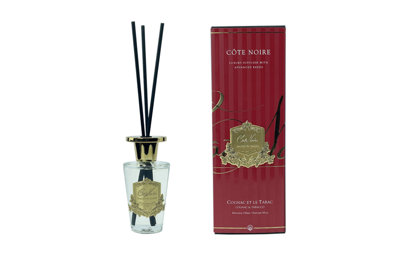 Côte Noire 150ml Diffuser Gold badge - Cognac & Tobacco - GMDL15024