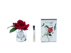 Côte Noire Perfumed Natural Touch Single Rose - Clear - Carmine Red - GMR04