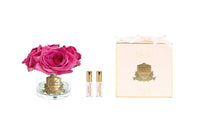 Cote Noire Perfumed Natural Touch 5 Roses - Clear with Gold badge- Magenta - GMR67