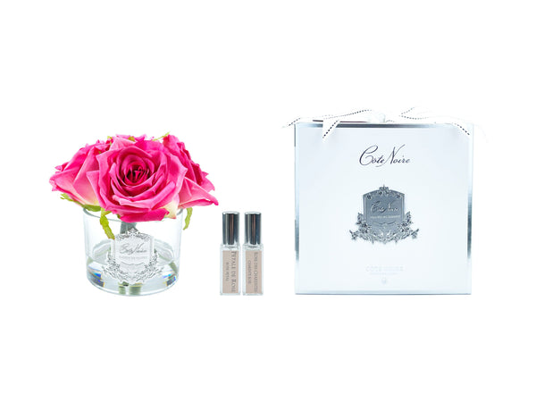 Cote Noire Perfumed Natural Touch 5 Roses - Clear - Magenta - GMR67