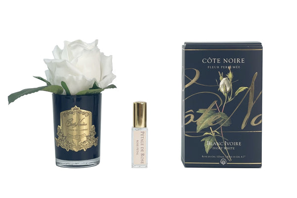 Cote Noire Perfumed Natural Touch Rose Bud - Black - Ivory White - GMRB41