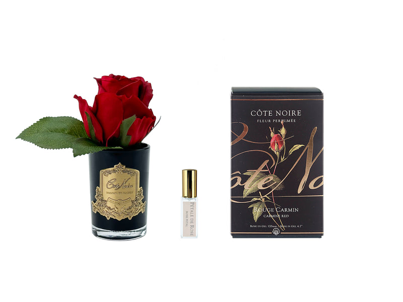 Côte Noire Perfumed Natural Touch Rose Bud - Black - Carmine Red - GMRB44
