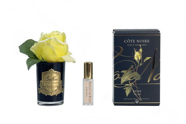 Cote Noire Perfumed Natural Touch Rose Bud - Black - Yellow - GMRB48