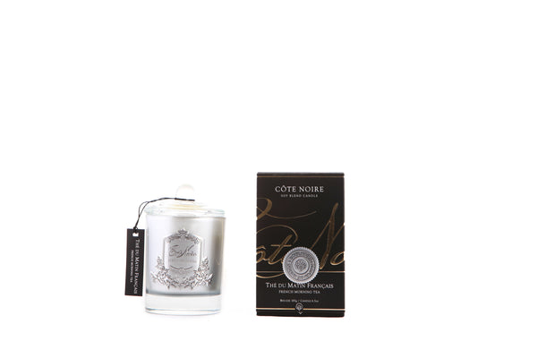 ** BUY 2 GET 1 FREE ** 185g Soy Blend Candle - French morning tea Silver