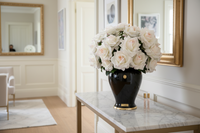 NEW - Cote Noire - Imperial French Roses - White / Black  - IMPFR02