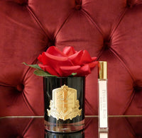 Côte Noire Perfumed Natural Touch Single Rose - Black - Red - GMRB04